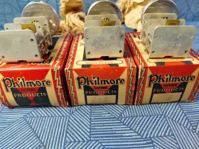 162pf Philmore 9045 Lot 3 Two Gang Variable Capacitors 420/162pf Mmfd Nos In Box