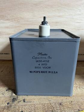 Plastic Capacitor Lk30-805z Lk50-405z 4 Mfd 5000 Vdc