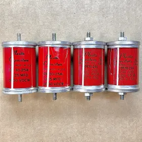 0f30-254 Plastic Capacitors Inc. 1 Nos .25uf 3000vdc 3kv Audiophile Glass Oil Capacitor