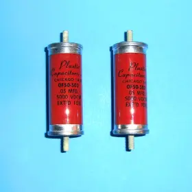 0f50-503 Plastic Capacitors Inc. 2 Oil 0.05uf 5000v For Tube Amplifiers Tested And Matched