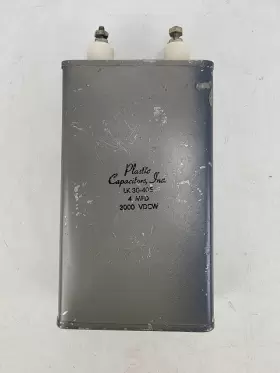 Lk-30-405 Plastic Capacitors Inc Vintage 4 Mfd 3000 Vdc 4uf #2