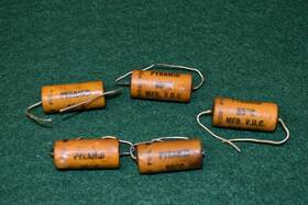 Pyramid .047 Uf 600 Vdc Wax Paper / Oil Audio Receiver Capacitors Tested Quad