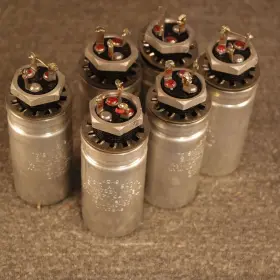 Cf425f200r Pyramid 6 Electrolytic Capacitors Dual 20 Mfd 450 Wv Isolated Stud Mount As-is