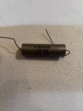 Pyramid Cp04a1-ke334k Vintage Capacitor .33mf And 400 Vdc
