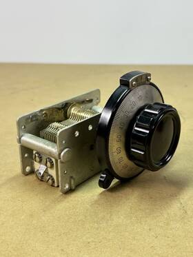 R/c 107-c-522 Vintage Nos R/c Company Variable Tuning Capacitor W Vernier Dial Knob For Radio