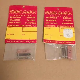 271-001 Radioshack Rare 1960-61 Radio Shack Inch Lightning Bolt Logo Price Tag And Nos 2 Mica Capacitor