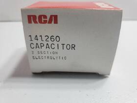 Rca 141260 Vintage Capacitor 2 Section Electrolytic Nos B2/e3