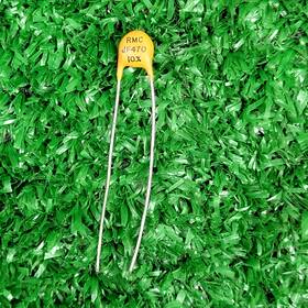 Rmc Jf470 Lot Of 25 Mallory-rmc Ceramic Disc Capacitor 470pf 0.00047 F