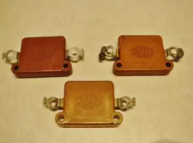 Cm55a222k Sangamo 3 Vintage Electric Co Capacitors Molded 1000v 2500v 5000v