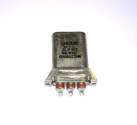Sangamo Cp69b5ef254k Oil Filled Capacitor 3x0.25 Uf 600 Wvdc Nos And Tested
