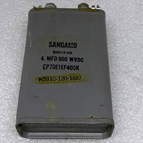 Sangamo Cp70e1ef405k 600 Vdc 4 Mfd Capacitor Usa