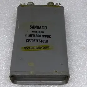Cp70e1ef405k Sangamo 600 Vdc 4 Mfd Capacitor Usa