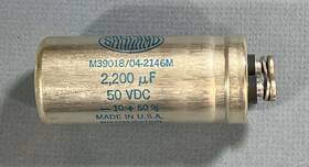 Sangamo M39018/04-2146m 2 200uf 50 Volt Can Type Electrolytic Capacitor New Tested And Reformed