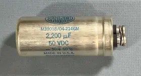 04-2146m Sangamo M39018/04-2146m 2 200uf 50 Volt Can Type Electrolytic Capacitor New Tested And Reformed