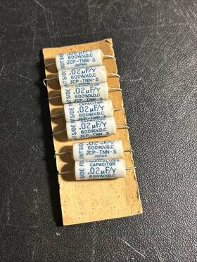 Shield 0.02mfm Lot Of 7 - Nos Porcelain Capacitor 600 W.d.c. Japan New