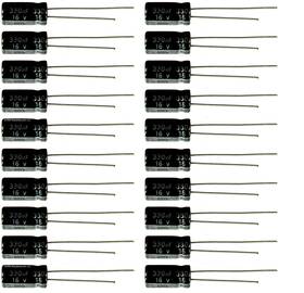 Shopjimmy 16ut330-20 Lot Of 20 16ut330 330uf 16v Hi Temp Radial Capacitor