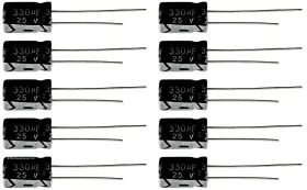 25ut330-10 Shopjimmy Lot Of 10 25ut330 330uf 25v Hi Temp Radial Capacitor