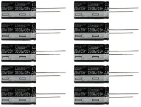 35ut3300-10 Shopjimmy Lot Of 10 35ut3300 3300uf 35v Hi Temp Radial Capacitor