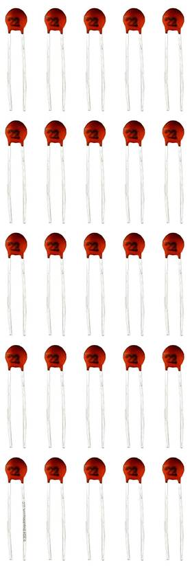 Shopjimmy 50pt22-25 Lot Of 25 50pt22 22pf 50v Ceramic Capacitor