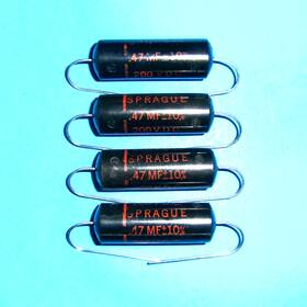 Sprague 0.47uf/200vdc 2tm-p47 Four 4 Tested Nos Vintage 0.47uf /200vdc 160p Black Beauty Capacitors
