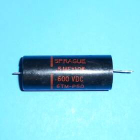 Sprague 0.5uf/600vdc 6tm-p50 160p Black Beauty 0.5uf/600vdc 6tm-p50 One 1 Tested Used 0.5uf /600vdc Capacitor