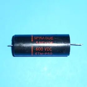 6tm-p50 Sprague 0.5uf/600vdc 160p Black Beauty One 1 Tested Used 0.5uf /600vdc Capacitor