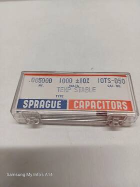 Sprague 10ts-5d Capacitors. .005000 Mf 1000 Volts. 10ts-d5 5 Each
