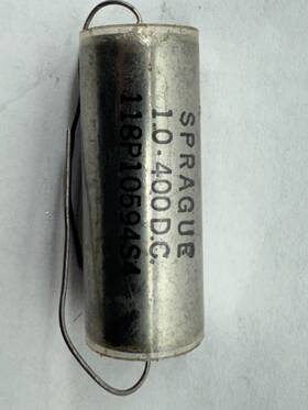 Sprague 118p10594s4 Capacitor 1 Uf 400 V Nos Vitamin Q Style Qty Available