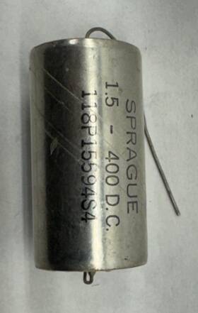 Sprague 118p15594s4 Capacitor 1.5 Uf 400 V Nos Vitamin Q Style Qty Available