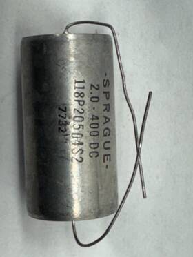 Sprague 118p20504s2 Capacitor 2 Uf 400 V Nos Vitamin Q Style Qty Available