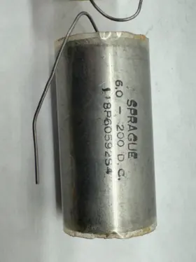 118p60592s4 Sprague Capacitor 6 Uf 200 V Nos Vitamin Q Style Qty Available