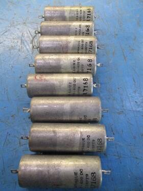 Sprague 118pt9 1 Mdf/400v Dc Pio Capacitors Lot Of Eight
