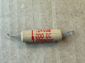 Sprague 157p Vintage .1 Uf 200v Molded Capacitor Cream Tube Amp Tone Qty