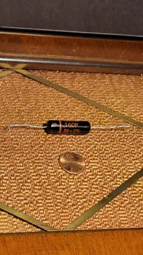 160-p Sprague Black Beauty Capacitor .022 400v Sub .018 Guitar Tone Cap Test .021