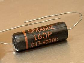 Sprague 160p .047 600v 4tm-s22 Nos .047uf Black Beauty Capacitor
