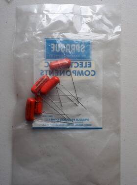 Sprague 16ps-d50 Five Nos Vtg Orange Drop .005 Uf 1600vdc Capacitors Tone Stack
