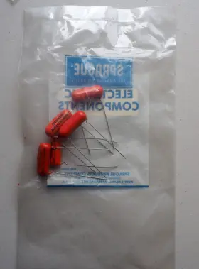 16ps-d50 Sprague Five Nos Vtg Orange Drop .005 Uf 1600vdc Capacitors Tone Stack