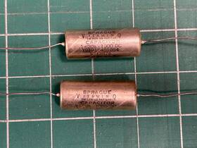 Sprague 191p Pair Nos Vitamin Q .1uf 1000v Oil Capacitors Guitar Tone Tube Coupling