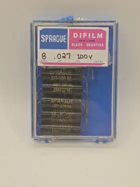 194p Sprague 8 Vintage .027 Uf 100v Black Beauty Guitar Tone Capacitor - Nos