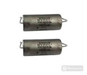 195p10504s2 Sprague Hyrel Capacitor Lot Of Two 4701 Unused No Box 1.0 - 400 Dc