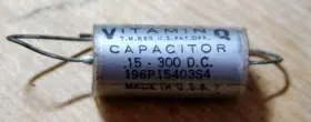 196p15403s4 Sprague Vitamin Q Capacitor .15 Uf 300 Dc Nos