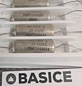 Sprague 196p22496s4 New Capacitors Axial Film 0.22mf 10% 600 Volts