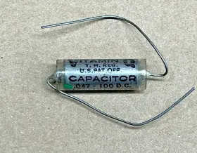 196p47392s2 Sprague Vitamin Q Capacitor 0.047uf/100v Paper In Oil Tone Control 196p47392s2 Sprague Vitamin Q Capacitor 0.047uf/100v Paper In Oil Tone Control