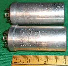 Sprague 22-3688 2 4-section Twist-lok Electrolytic Caps 80uf 475vdc-4-4-4uf 450vdc Nos