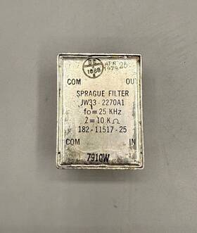 Sprague 2270a1 Jw33-2270a1 25khz 10k Band-pass Filter Lot Of 2 Military Nos