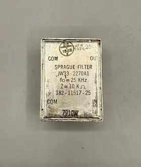 Jw33-2270a1 Sprague 2270a1 25khz 10k Band-pass Filter Lot Of 2 Military Nos