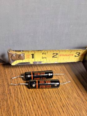 Sprague 2tm-s22 Black Beauty Capacitor .022 Uf 200v Guitar Tone 2 Caps Test.024-.025