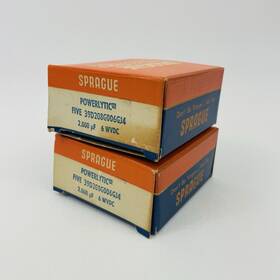 Sprague 39d208g006gj4 Lot Of 10 Inch Powerlytic Capacitors 2000 Uf 6 Wvdc