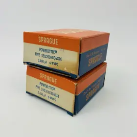39d208g006gj4 Sprague Lot Of 10 Inch Powerlytic Capacitors 2000 Uf 6 Wvdc