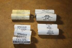 Sprague 441p Lot Of 9 Vintage Nos And Abrovox Capacitors - 441p-441p164-w45b2510e24